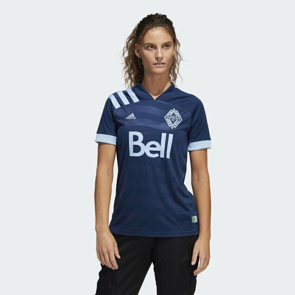 ADIDAS Women Large MLS Vancouver Whitecaps FC 20/21 Away Soccer Jersey EH8626